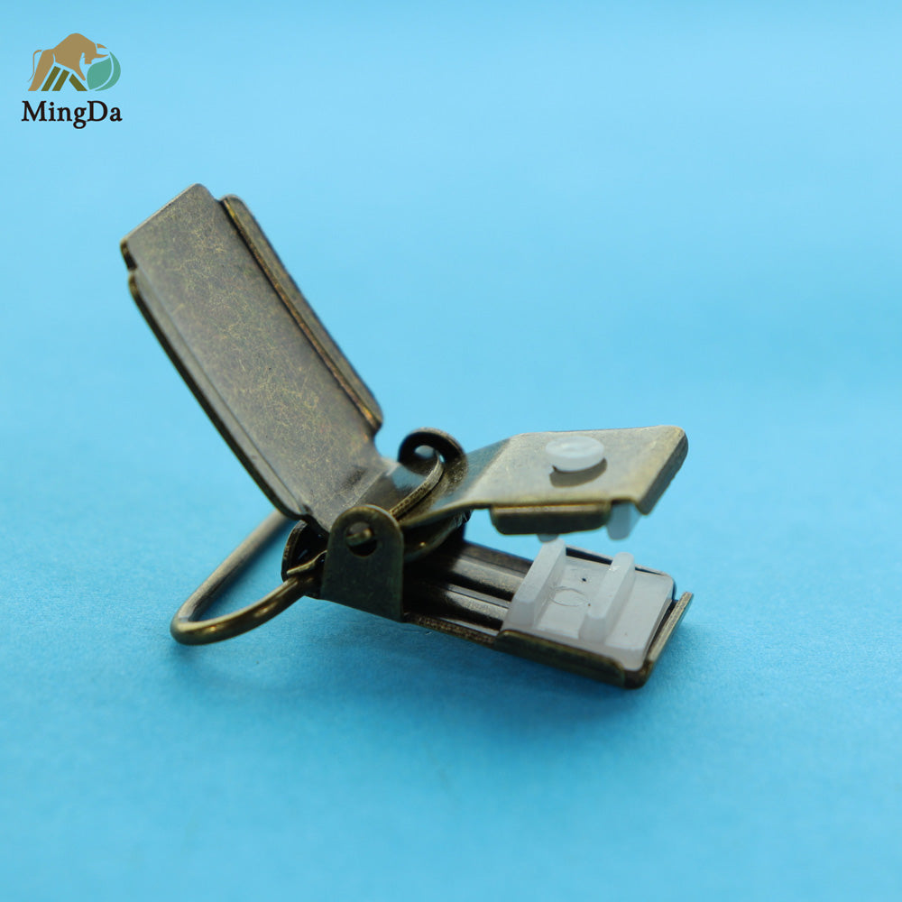 Antique Brass Suspender Clip