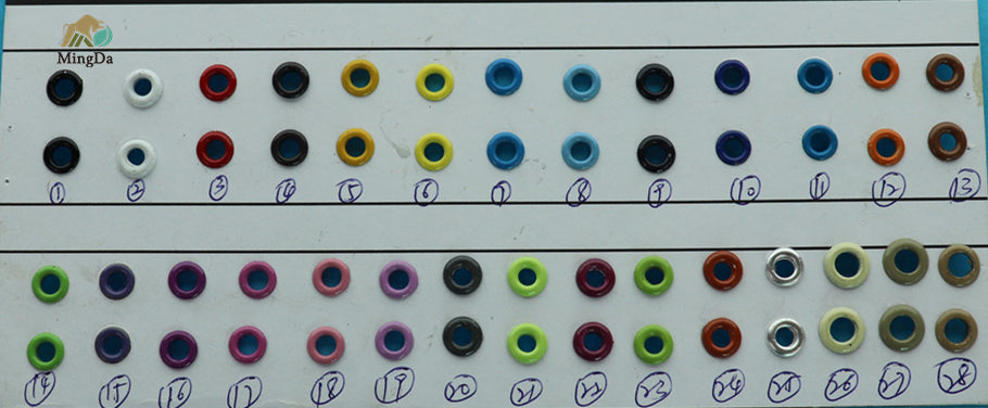 Eyelet With Oil Spray Finished