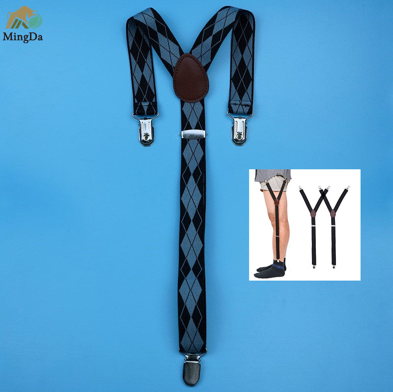 Y Shaped Shirt Stay Garter Belt