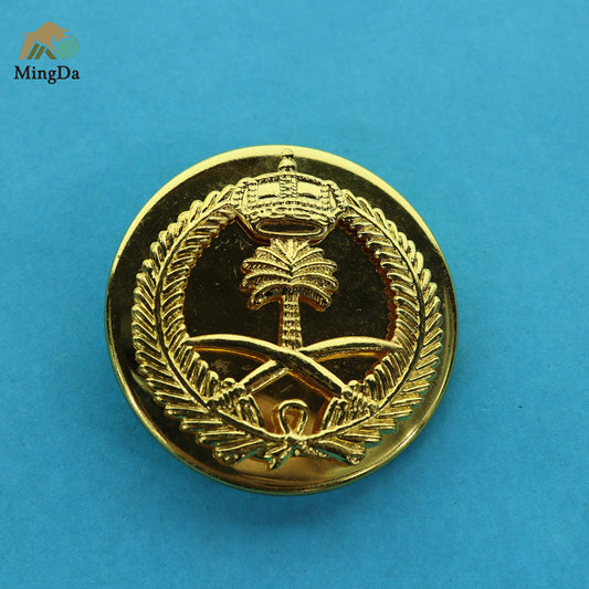 Brass Button Badge