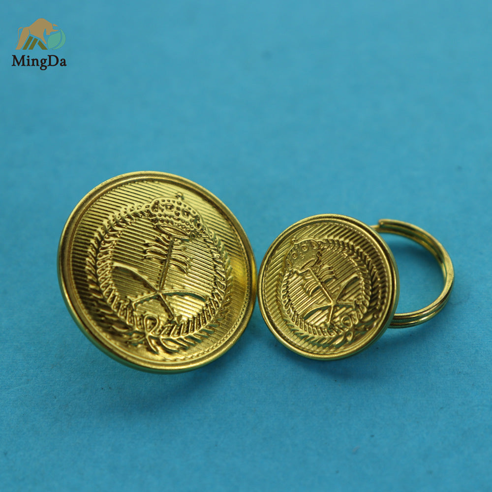Brass Button Badge