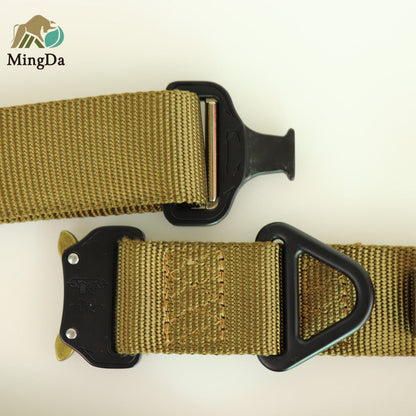 Nylon Belt With Cobra Buckle And Tri-Gilde