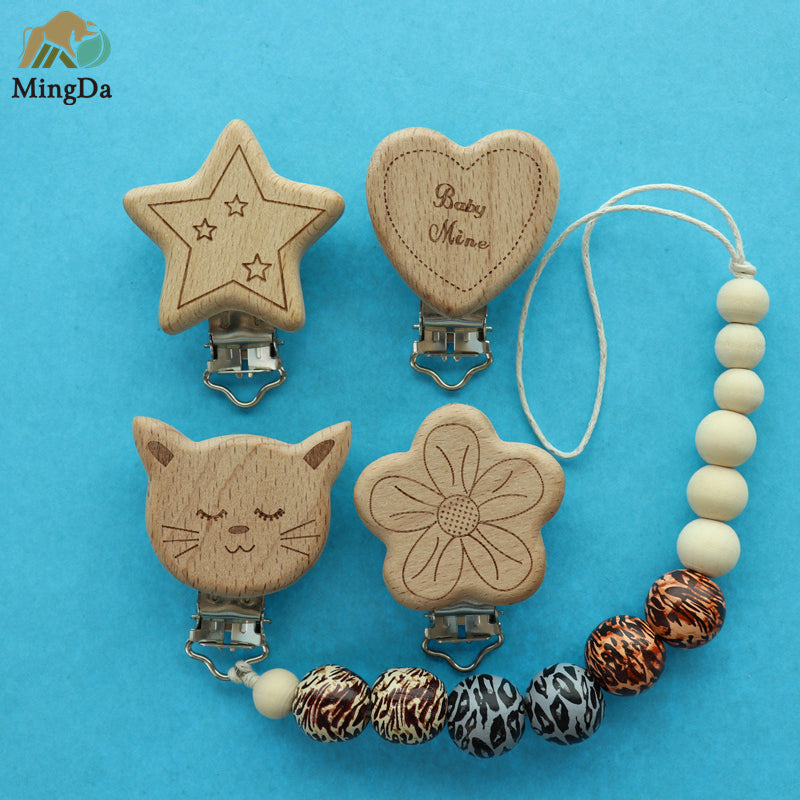 Wooden Clip With Laser Logo