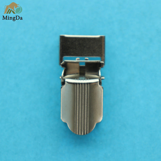 Suspender Clip With Elastic Band Clasp