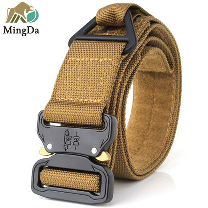 Nylon Belt With Cobra Buckle And Tri-Gilde