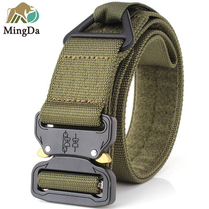 Nylon Belt With Cobra Buckle And Tri-Gilde