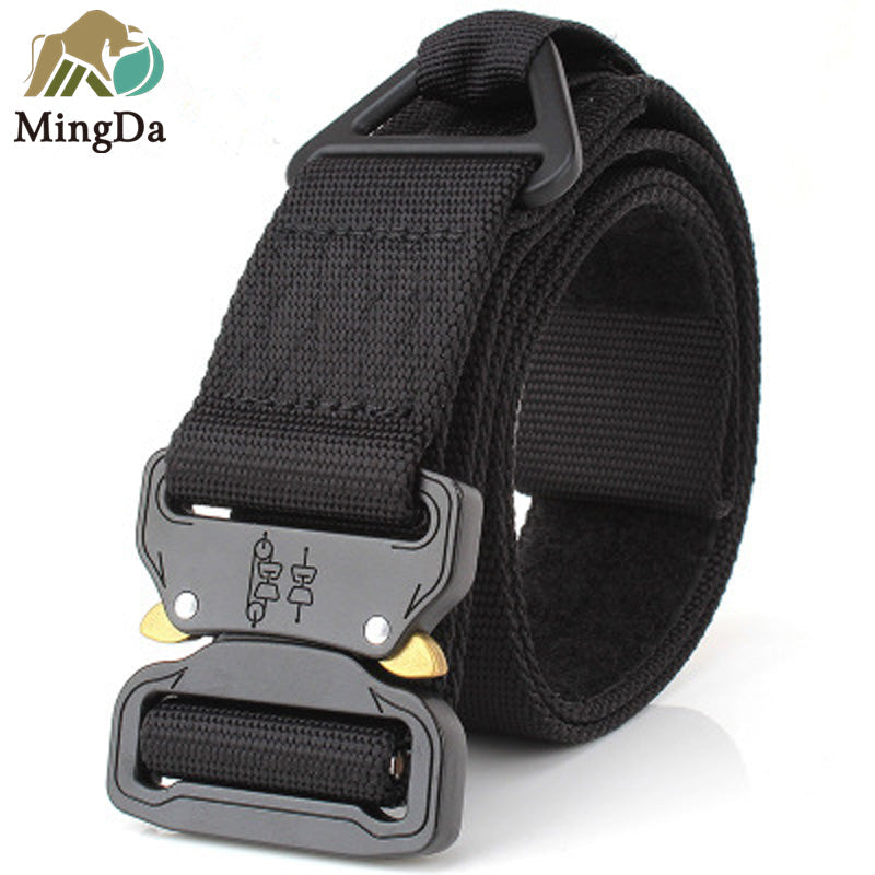 Nylon Belt With Cobra Buckle And Tri-Gilde