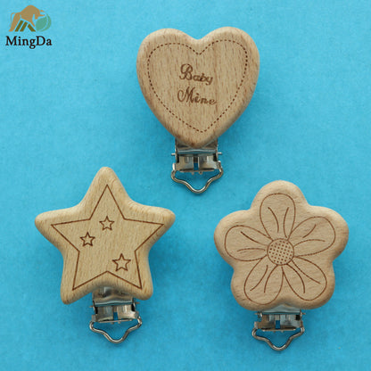 Wooden Clip With Laser Logo